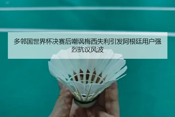多邻国世界杯决赛后嘲讽梅西失利引发阿根廷用户强烈抗议风波